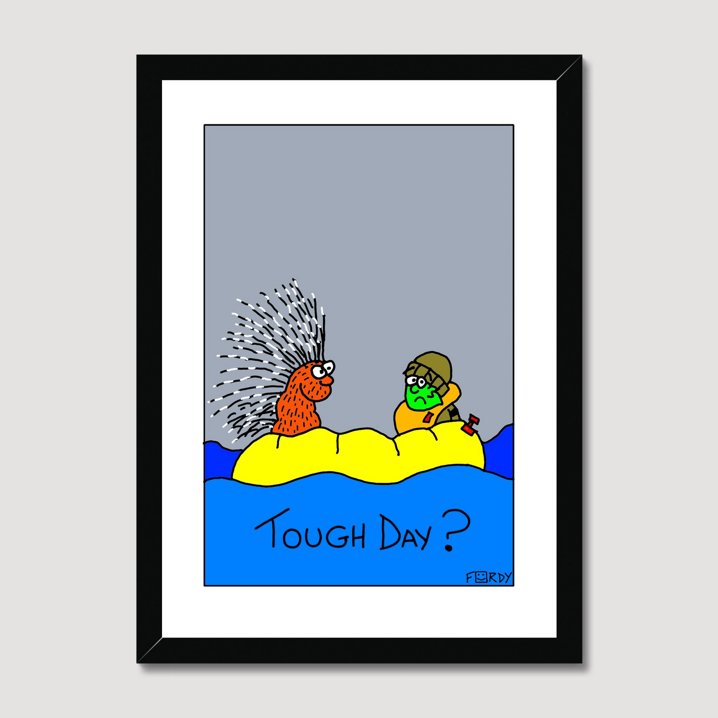 Tough Day Print
