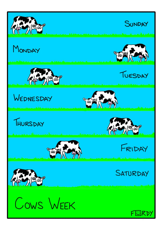 Cows Week Greeting Card