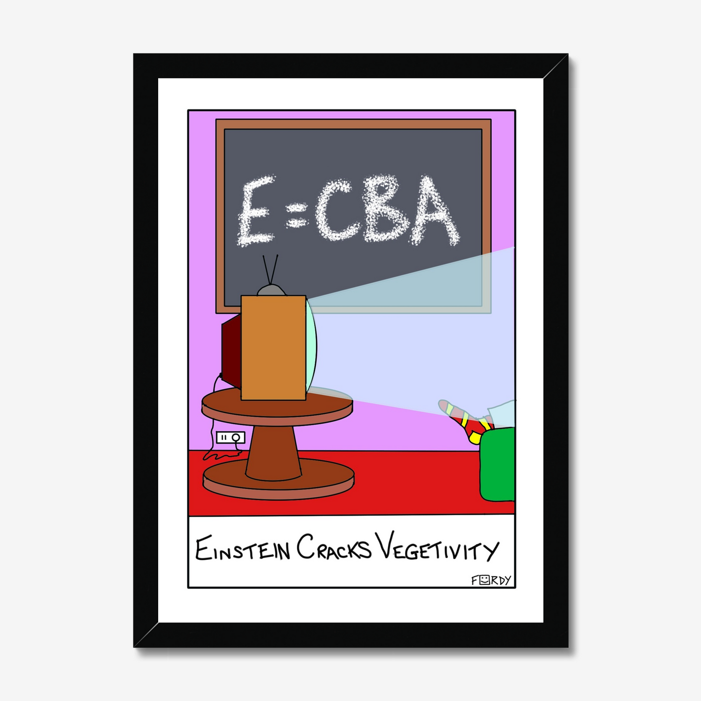 Einstein Cracks Vegetivity Print
