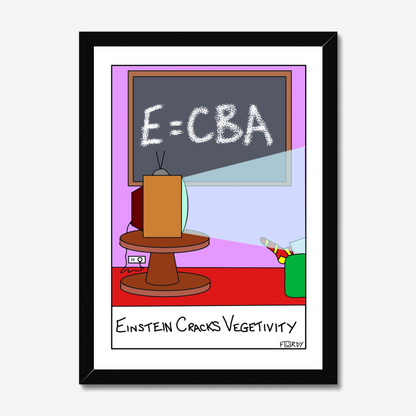 Einstein Cracks Vegetivity Print