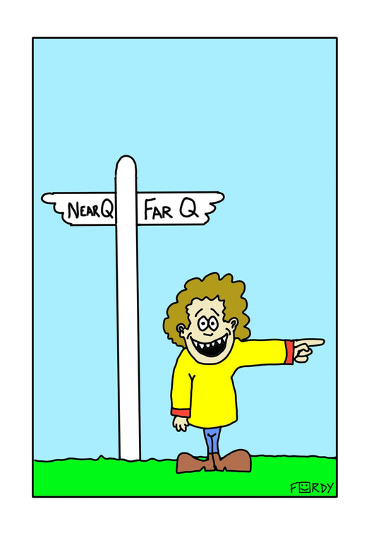 Far Q Greeting Card