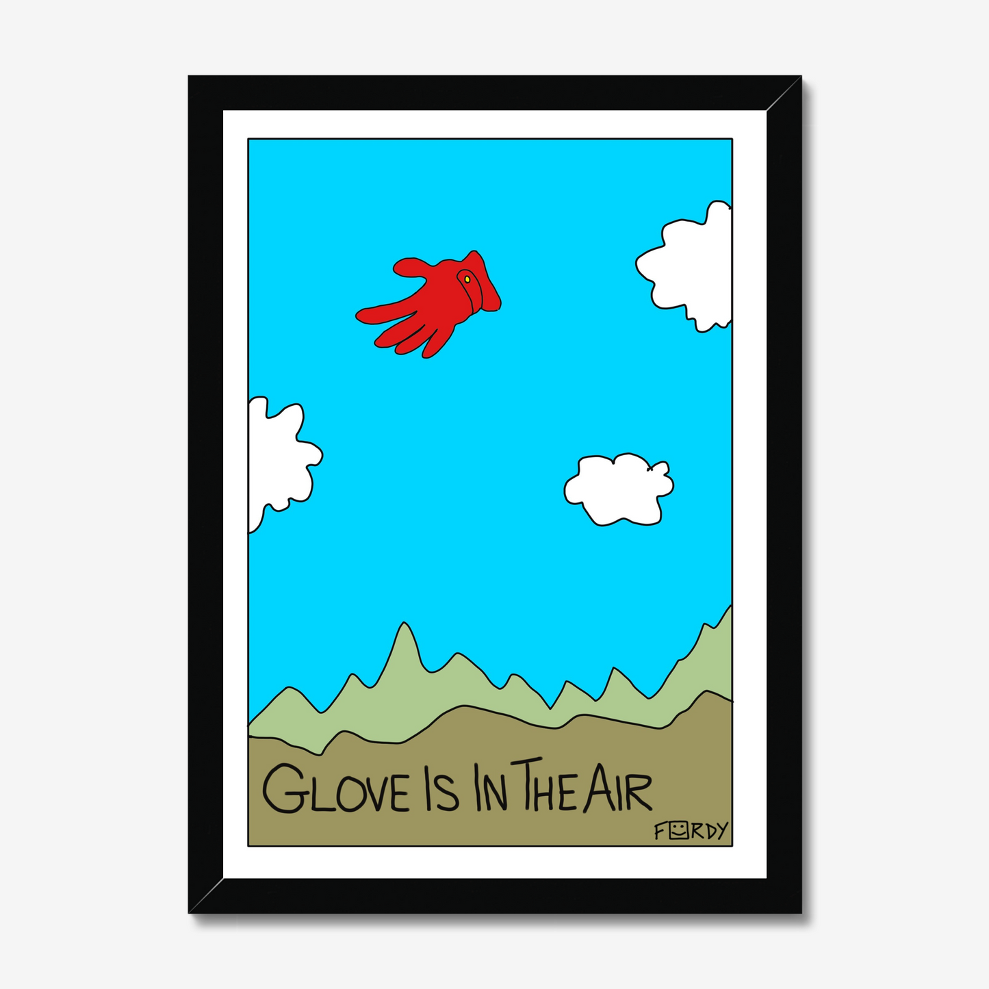 Glove is in The Air Print