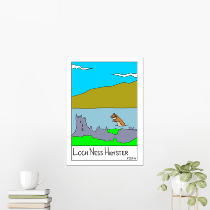 Loch Ness Hamster Print