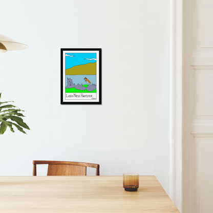 Loch Ness Hamster Print