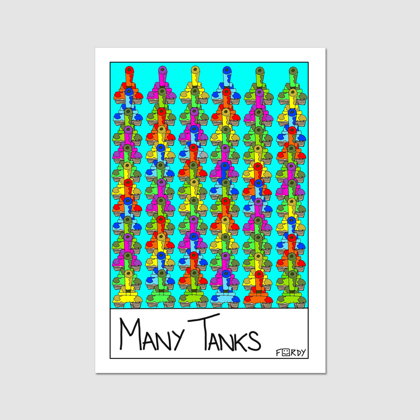 Many Tanks print