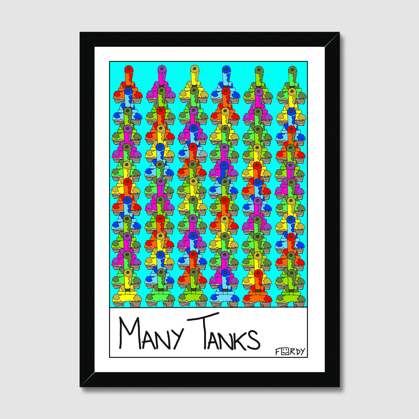 Many Tanks print