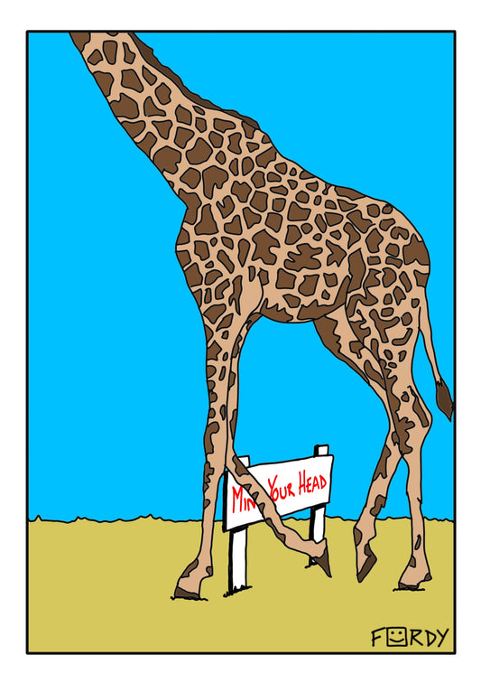 Mind Your Head Greeting Card