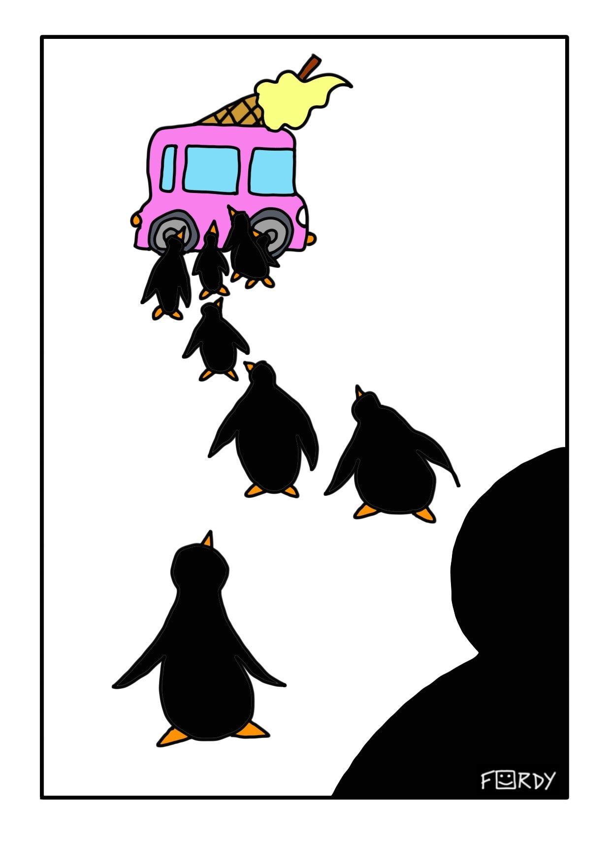 Penguins Greeting Card