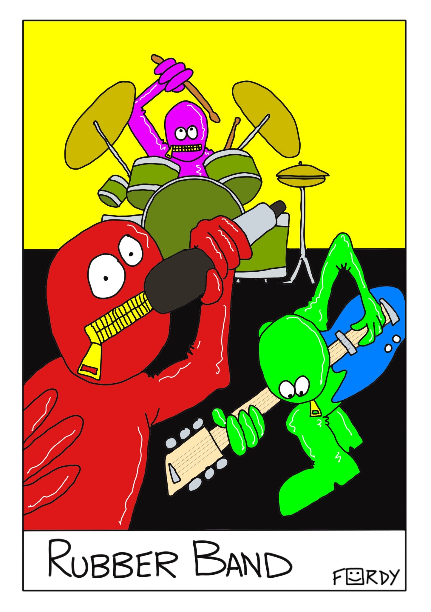 Rubber Band Greeting Card