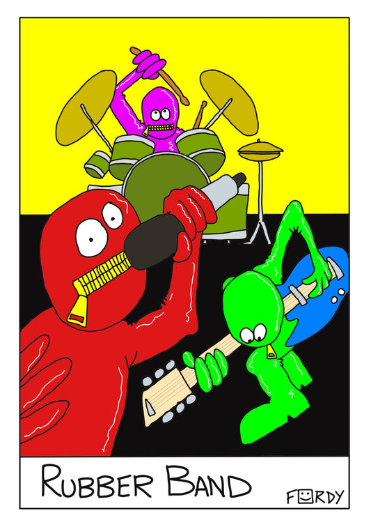Rubber Band Greeting Card