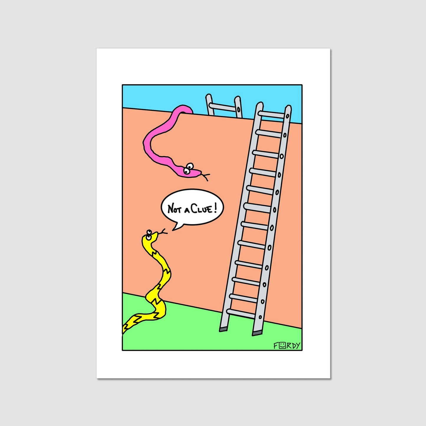 Snakes and Ladders Print