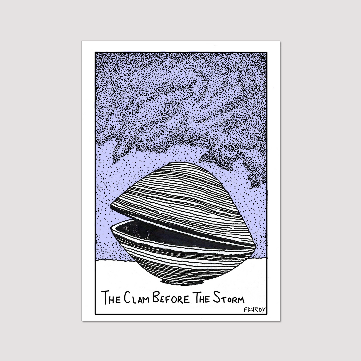 The Clam Before The Storm Print