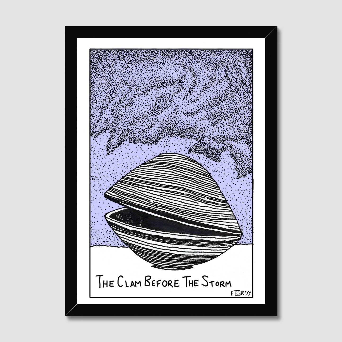 The Clam Before The Storm Print