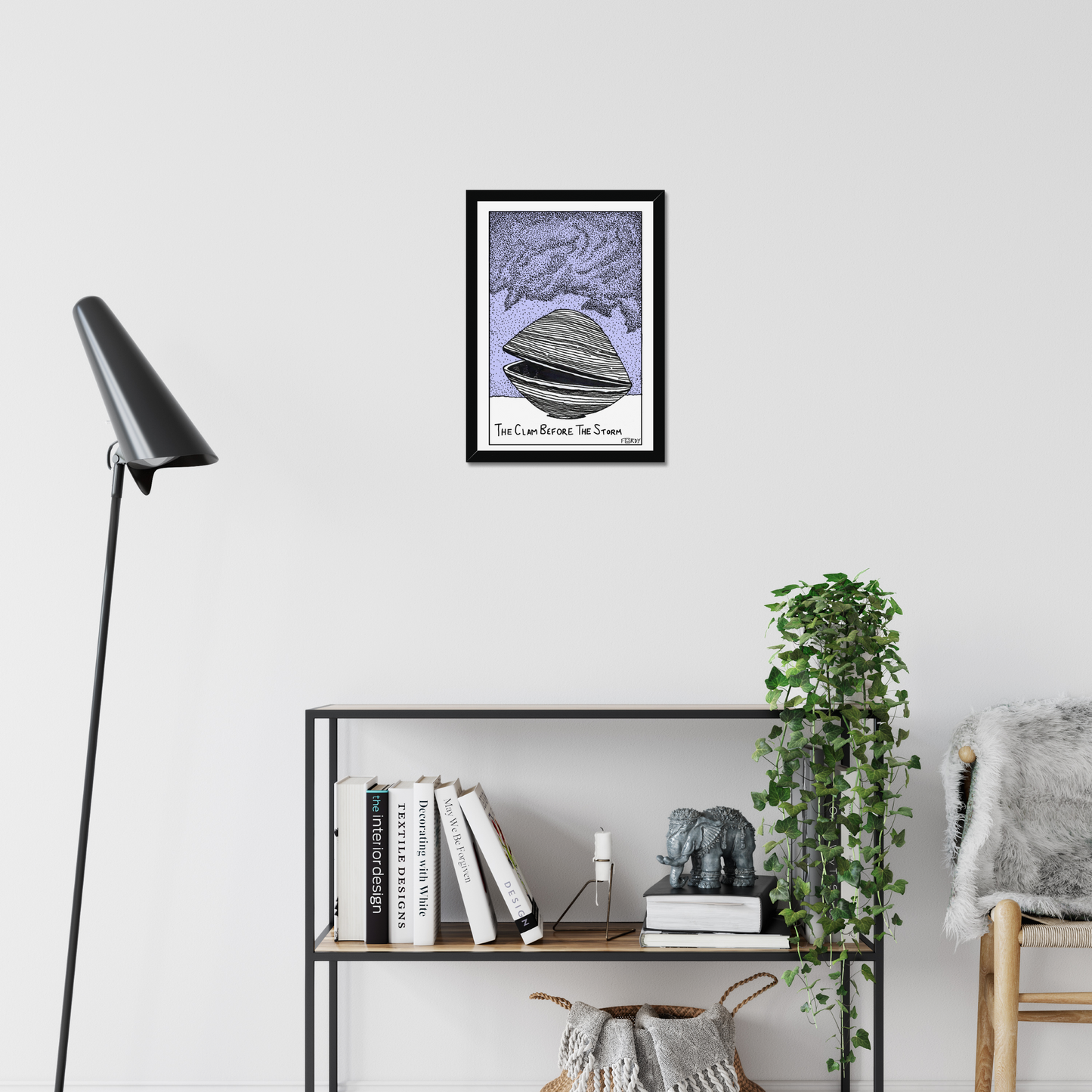 The Clam Before The Storm Print