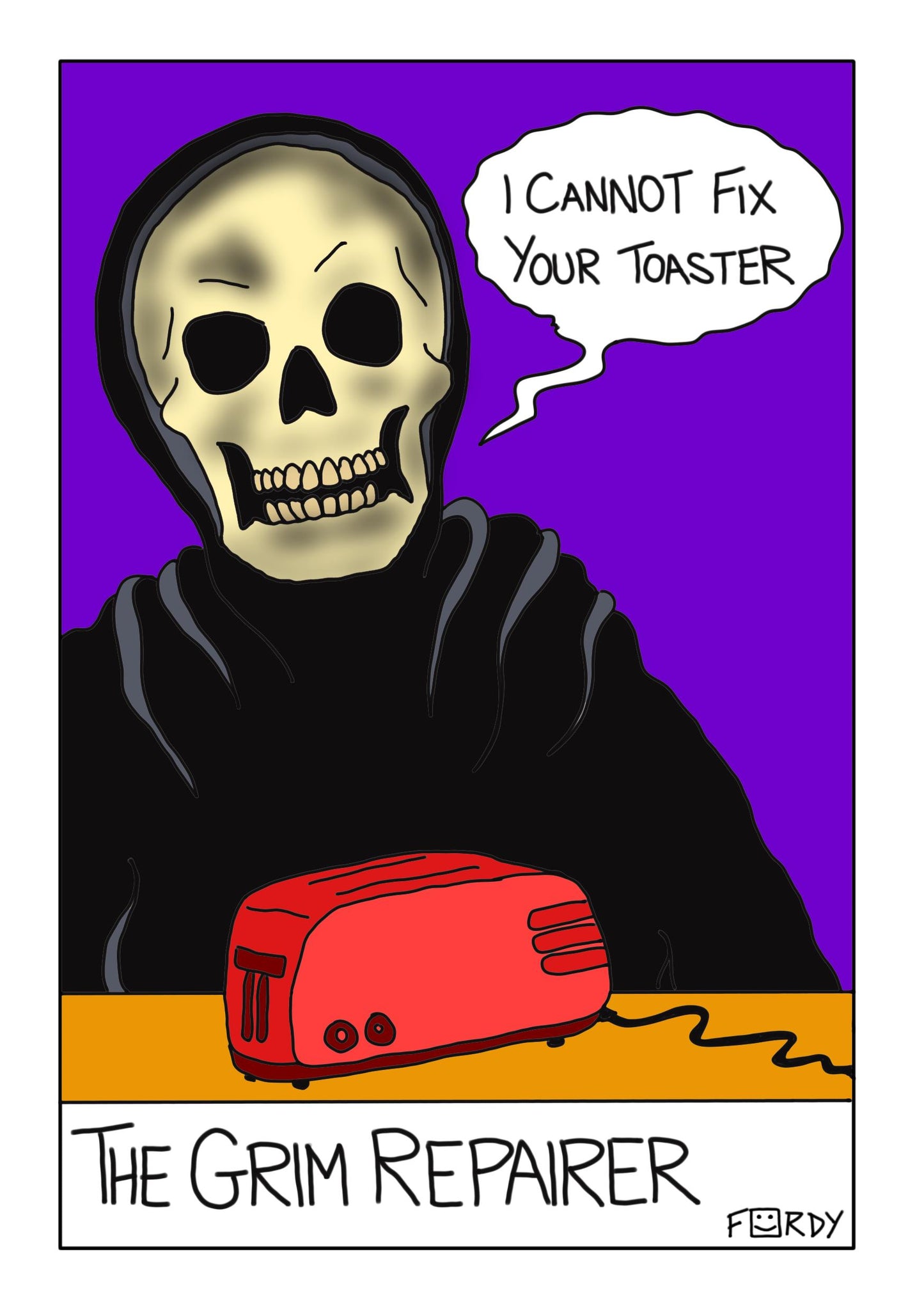 The Grim Repairer Greeting Card