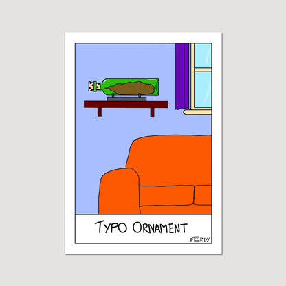 Typo Ornament Print