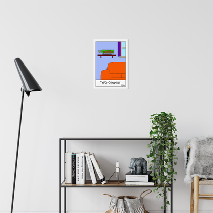 Typo Ornament Print