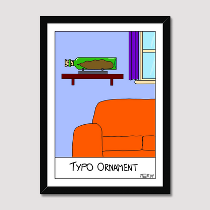 Typo Ornament Print