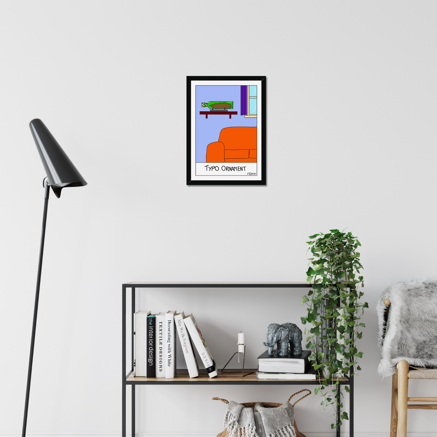 Typo Ornament Print