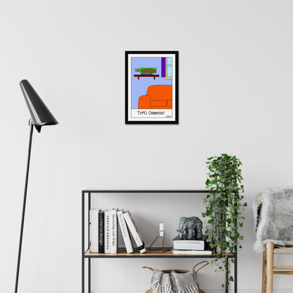 Typo Ornament Print