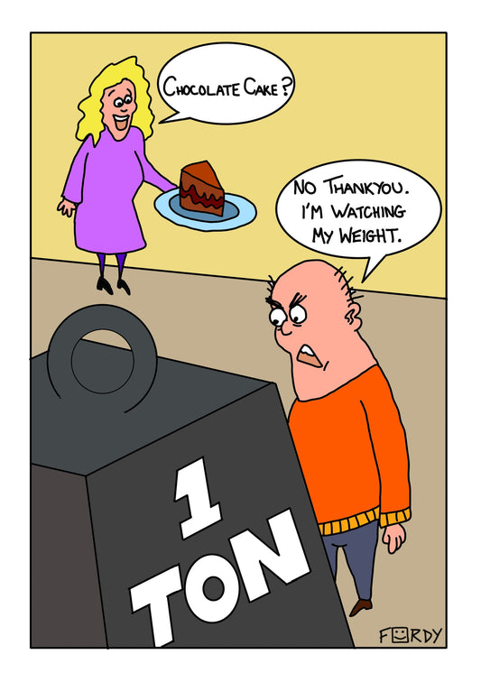 Weight Watcher Greeting Card